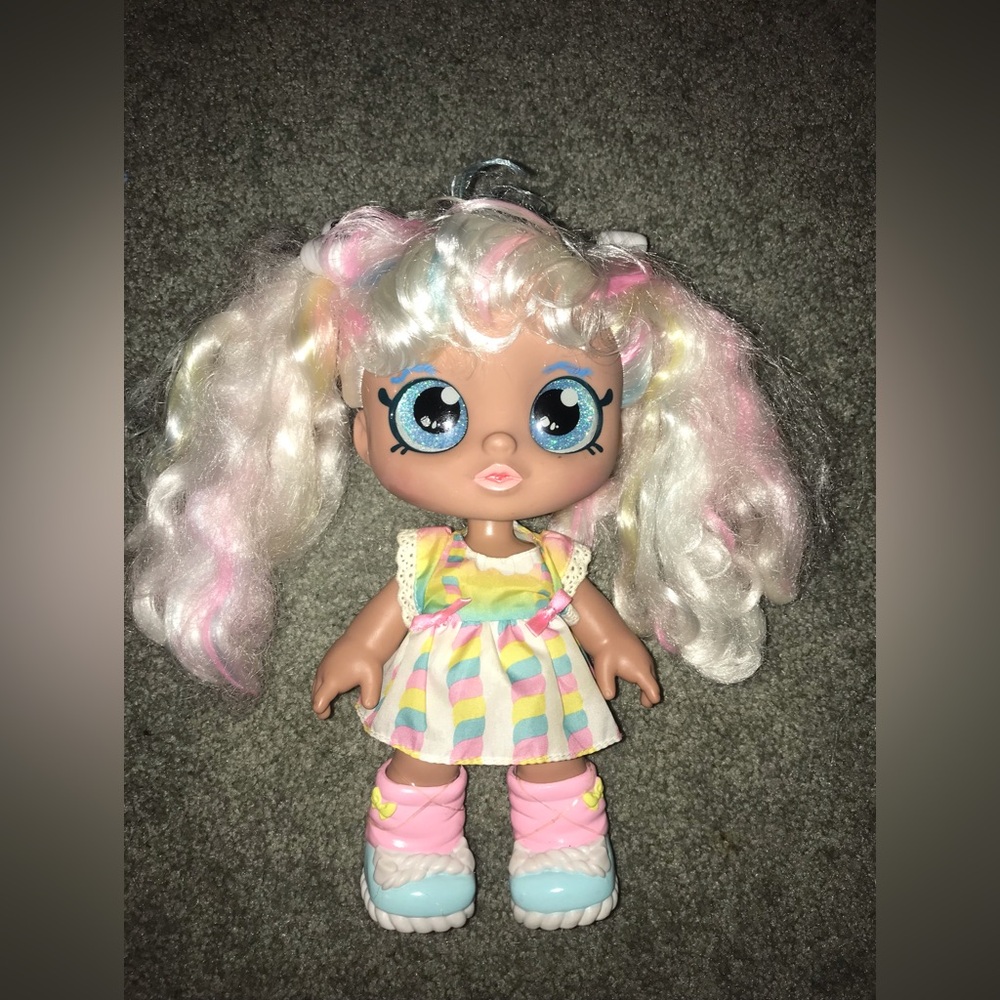 Kindi kid Marsha mallow doll rainbow